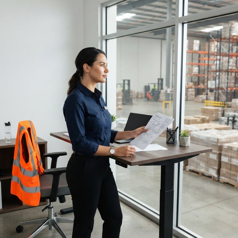 Logistics coordinator managing warehouse shipping operations